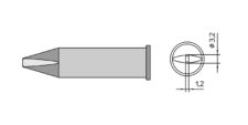 Жало для паяльника серии XHT