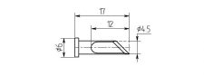 MW15-DK-05, косой нож, износостойкие