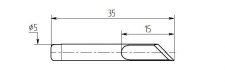 M15-DK-05, косой нож, износостойкие