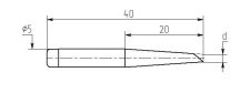 MN20-DB, односторонний срез, износостойкие