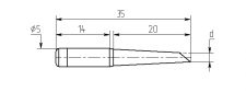 M20-DB, односторонний срез, износостойкие